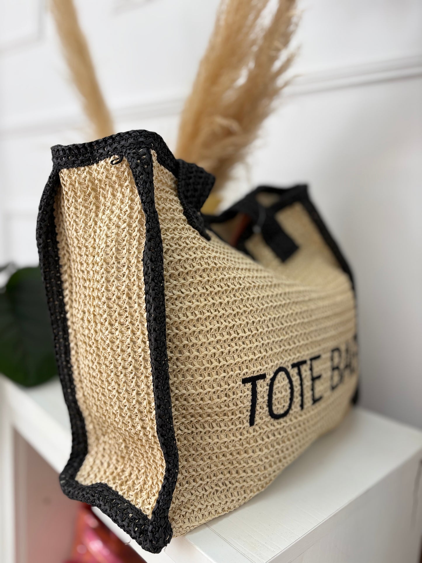 BOLSO TOTE BAG RAFIA