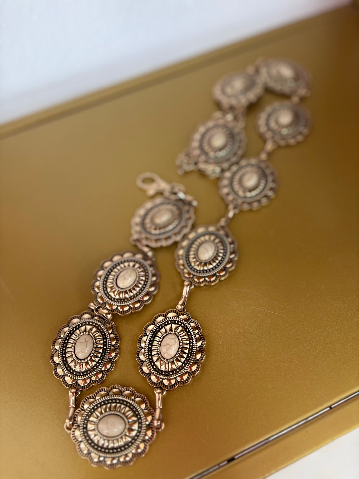 CINTURÓN CHAPA ORO