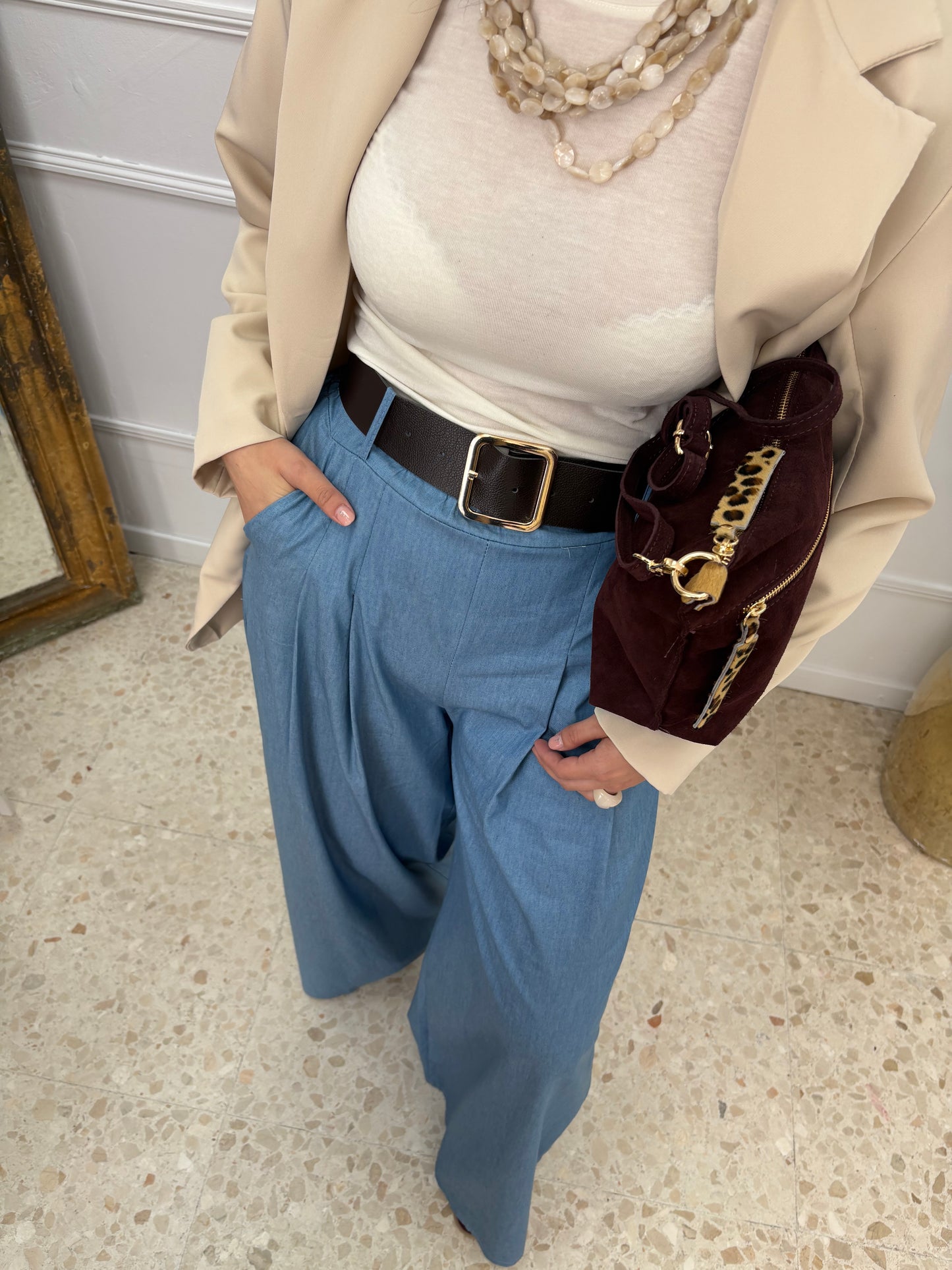 PANTALÓN PINZA ZARA DENIM