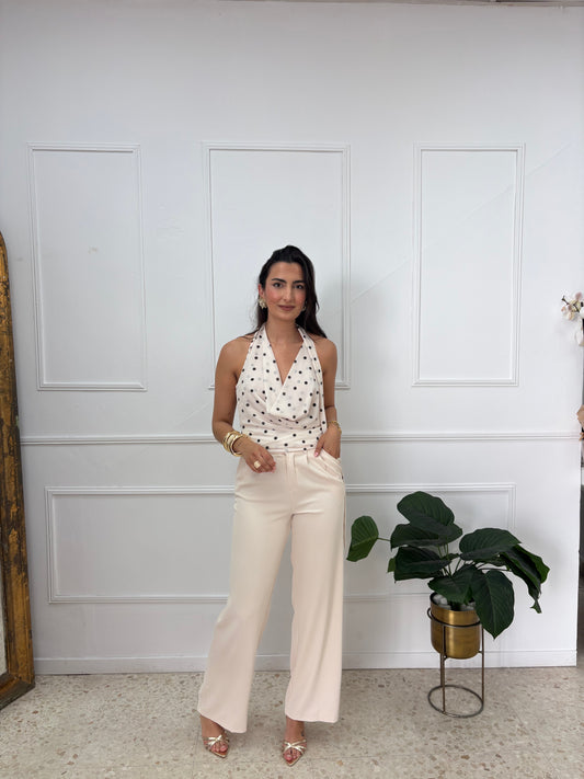 TOP LUNAR BEIGE ZARA