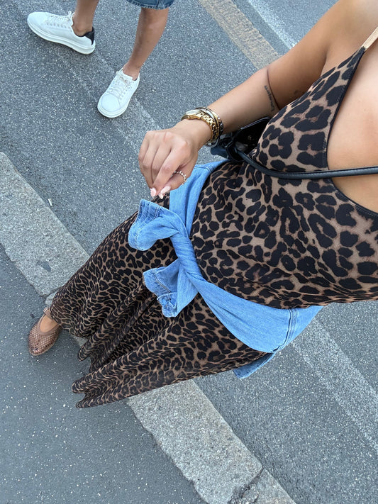 VESTIDO TUL ANIMAL PRINT