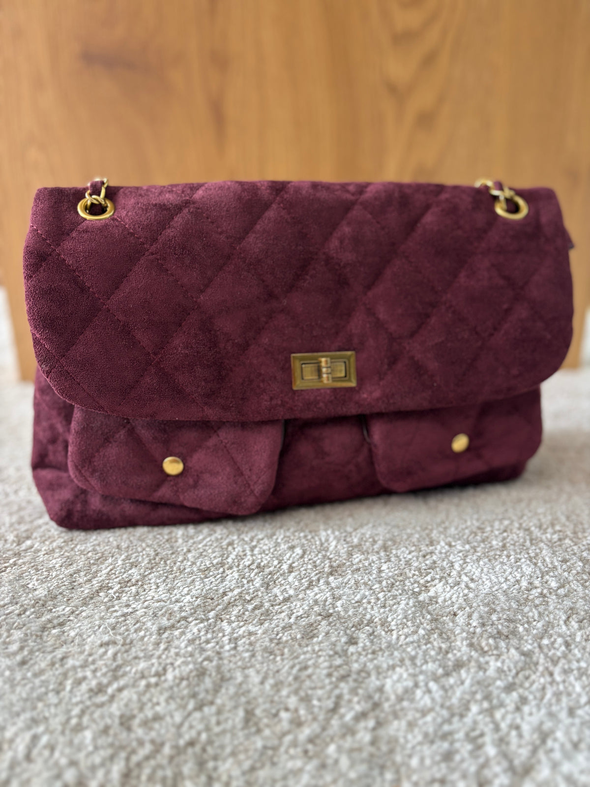 BOLSO ACOLCHADO BURDEOS