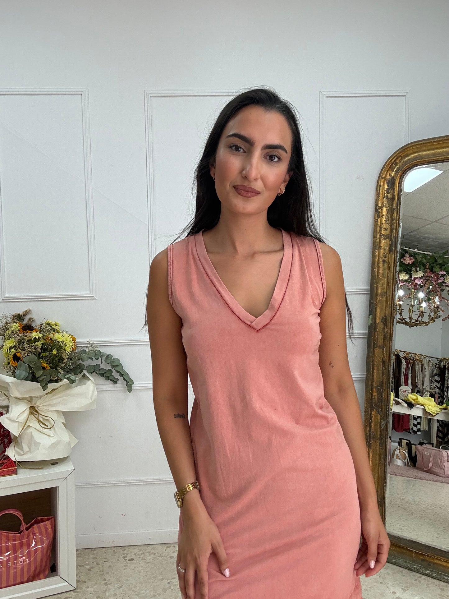VESTIDO GOMERA ROSA