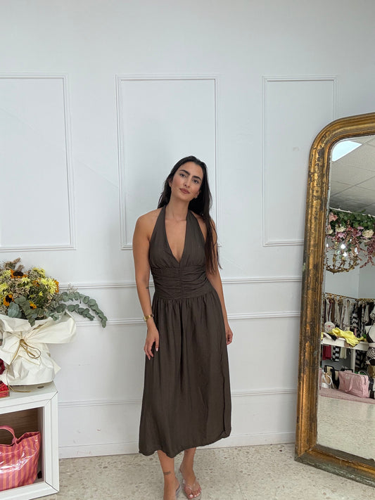 VESTIDO PHIPHI CHOCO