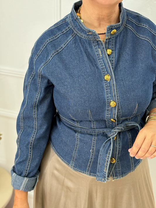 CAMISA DENIM OSCURA
