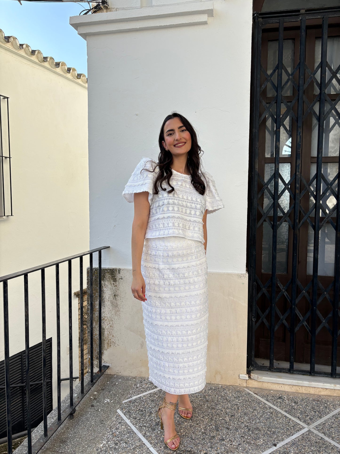 CONJUNTO FALDA FLECOS