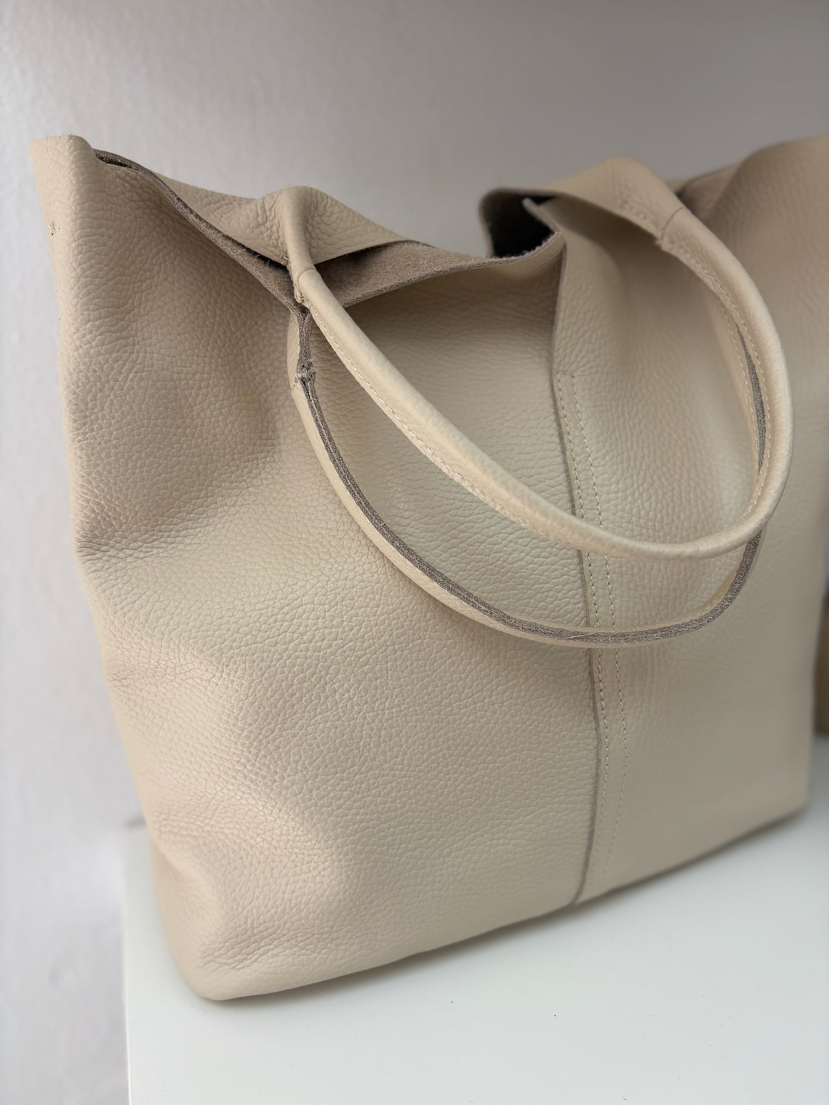 Maxi shopper piel