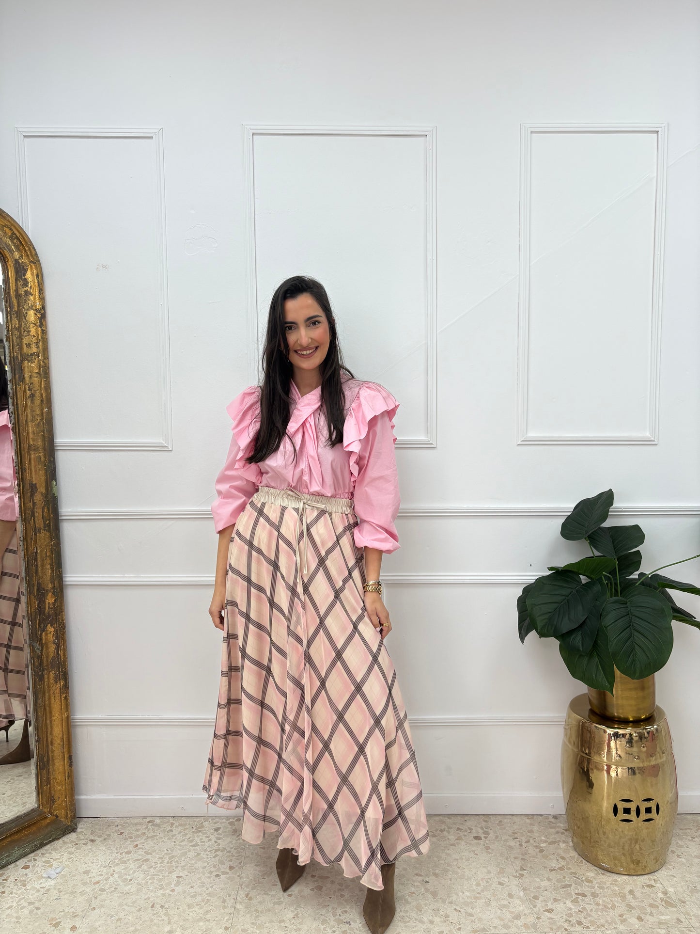 FALDA TABLA ROSA