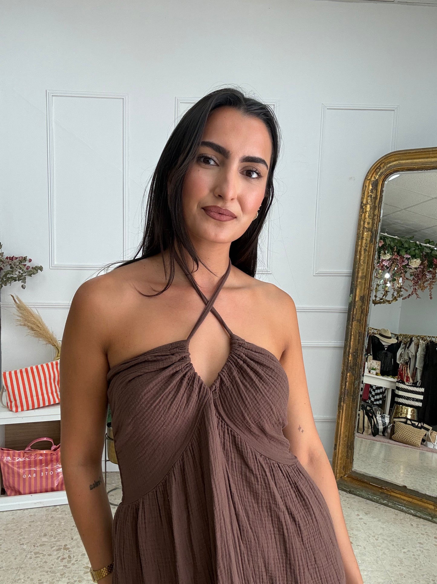 VESTIDO BAMBULA CHOCO