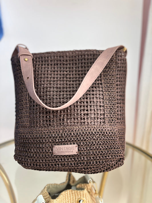 BOLSO RAFIA CHOCO