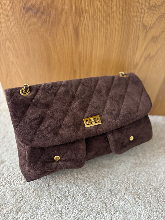 BOLSO ACOLCHADO CHOCO