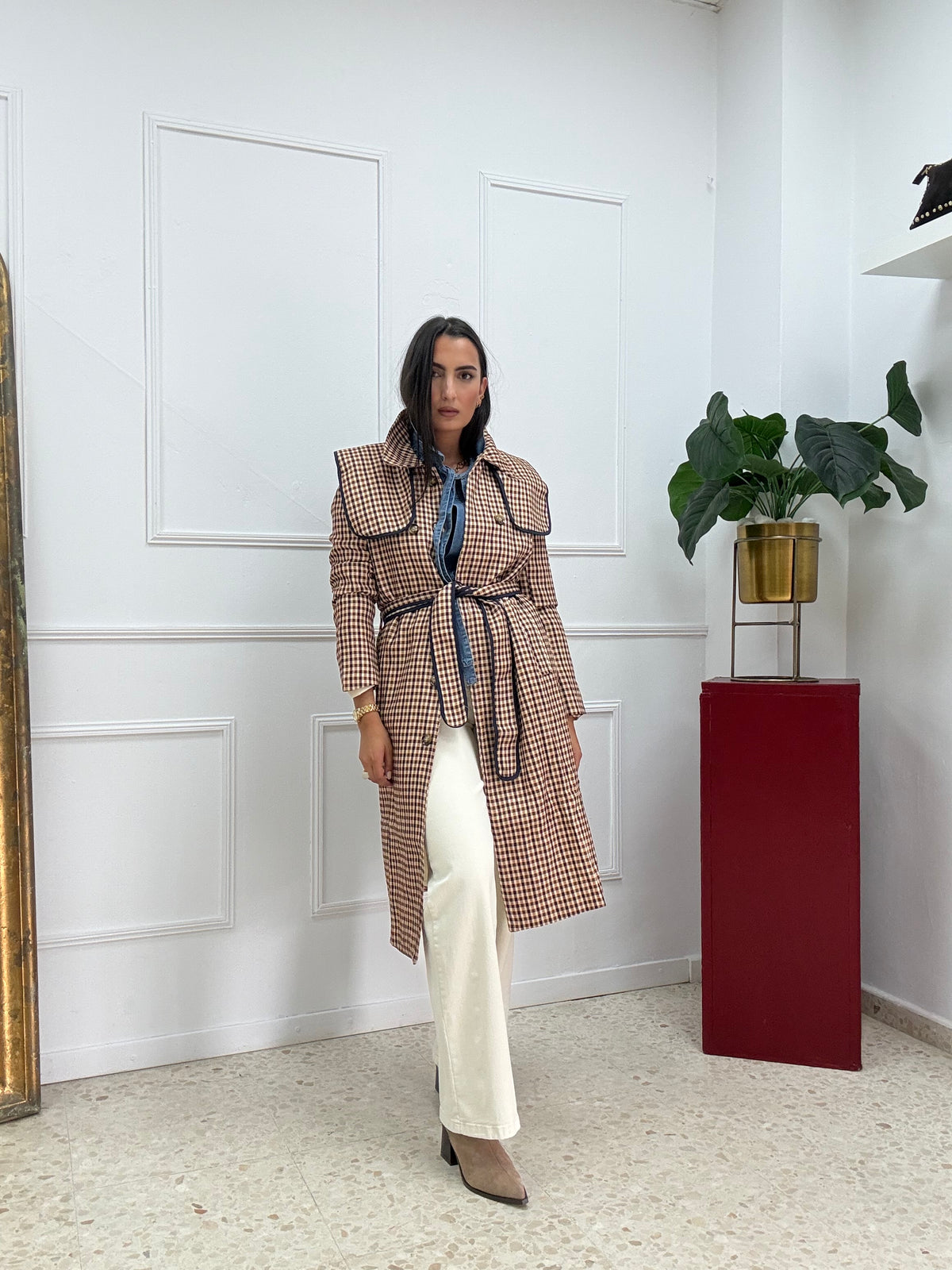 GABARDINA VICHY CUELLO
