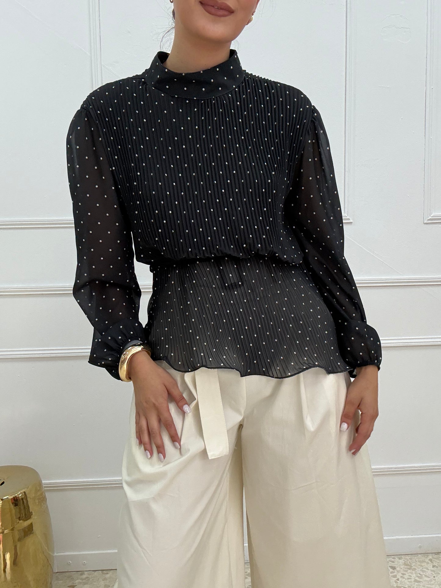 BLUSA TABLEADA LUNAR