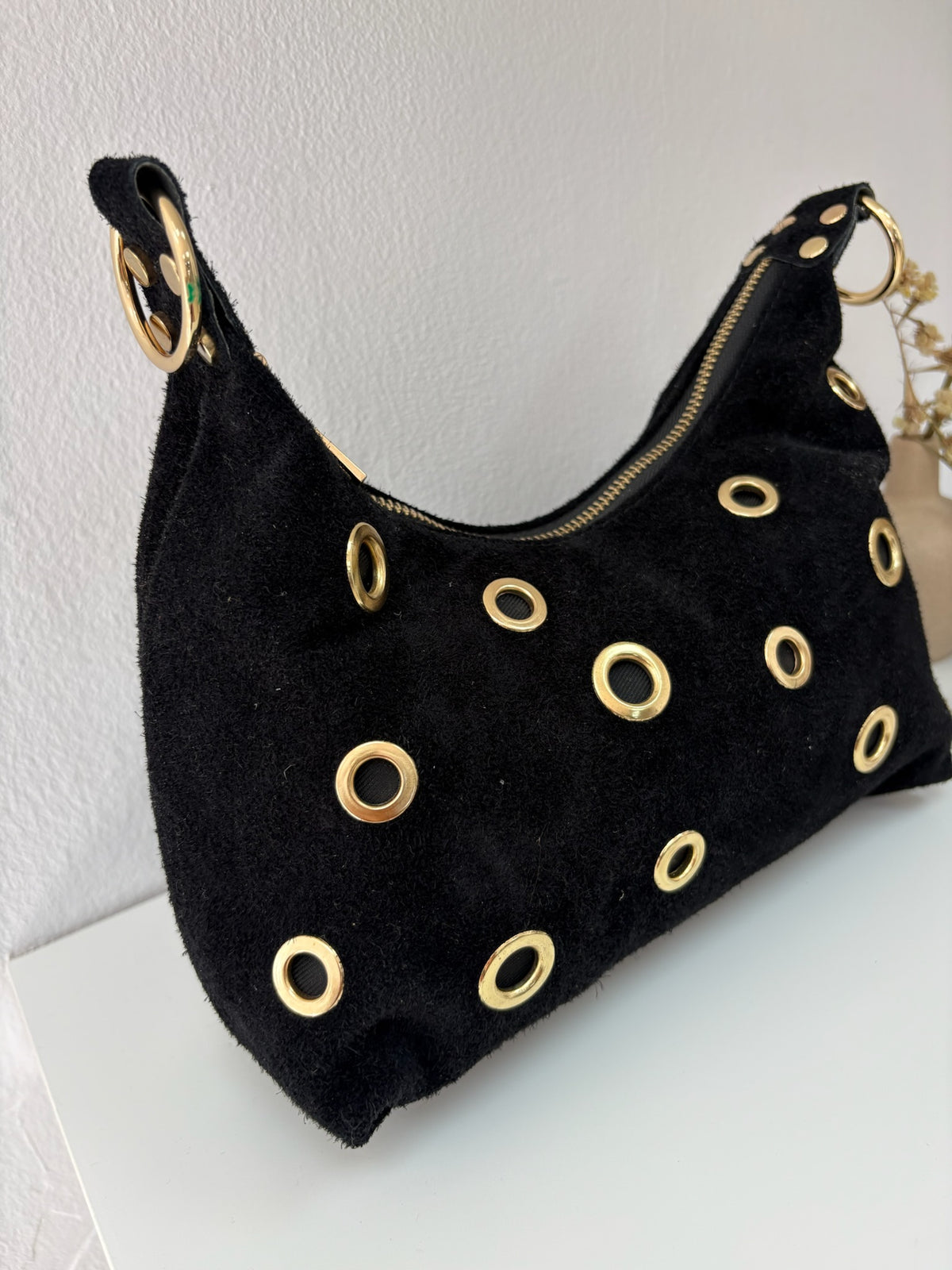 Bolso piel tachas