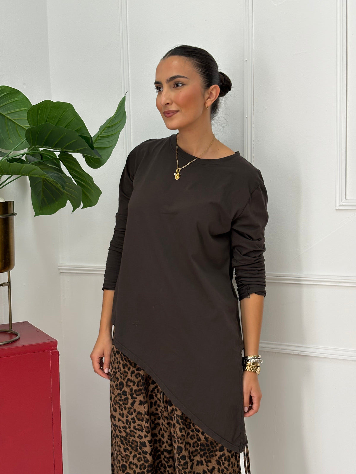 CAMISETA PICO CHOCOLATE